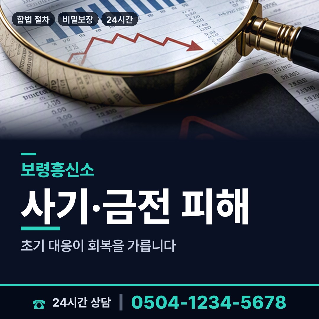보령 대천1동 대기업조사 상담 안내